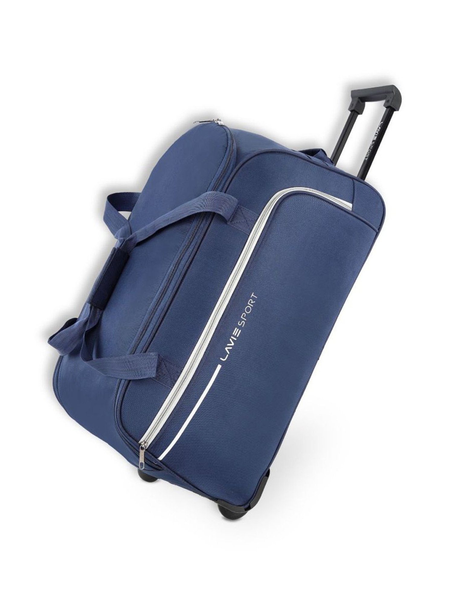 Lavie Sport Large Size 62 Cms Galactic Wheel Duffle Bag  | Trolley Bag (Navy)