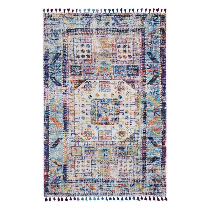 5'x7'6" Tarom Distressed Rug with Multiple Fringe - Anji Mountain