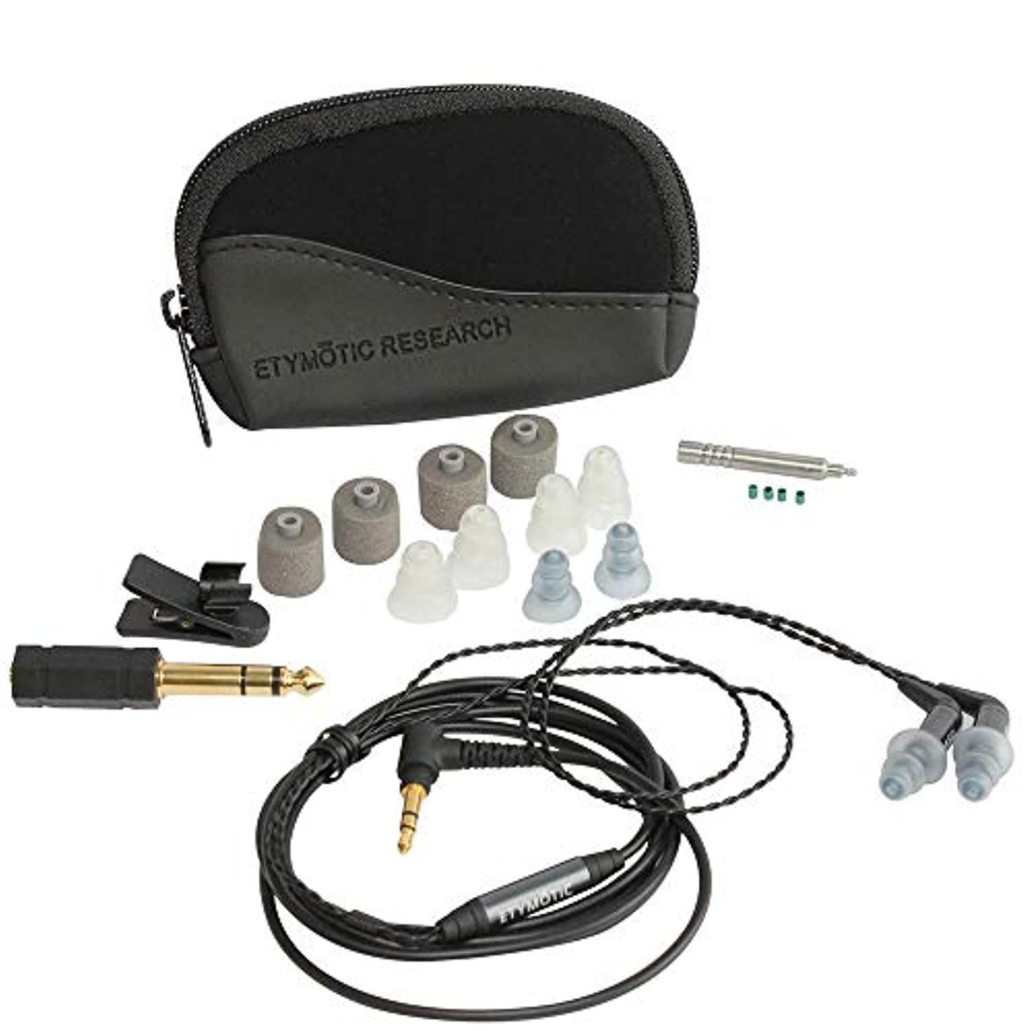 Etymotic Research ER4XR Extended Response Precision Matched In-Ear Earphones (Detachable Balanced Armature Drivers, Noise Isolating, High Fidelity, World Leader Response Accuracy) (ER4XR)