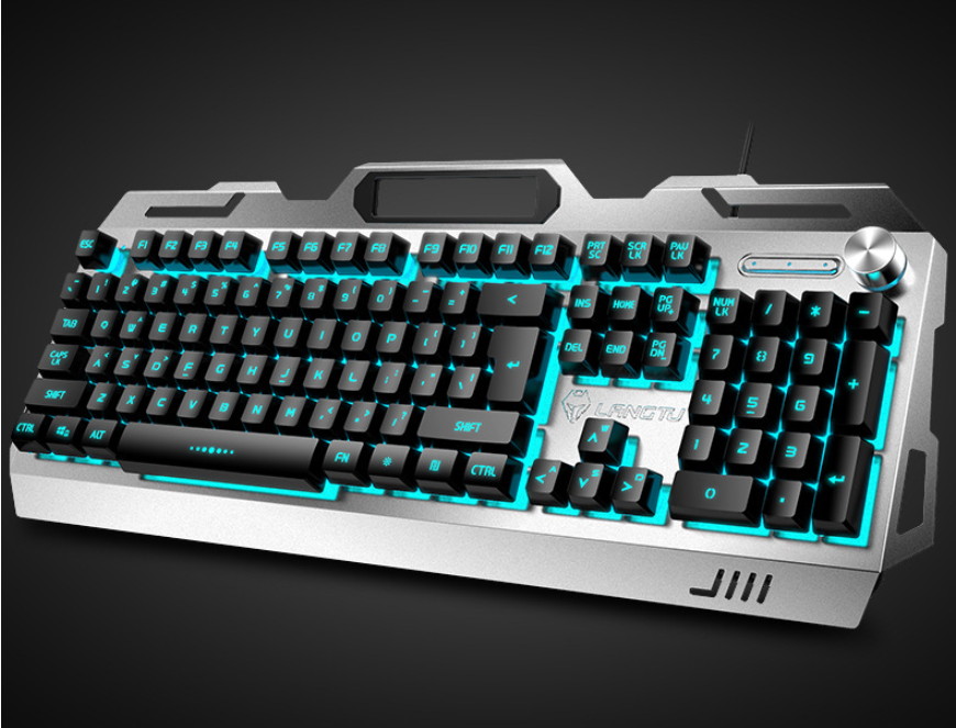 Wolf Way V2 Wired Gaming Keyboard Genuine Mechanical Feel USB Keyboard Wired Keyboard Wish