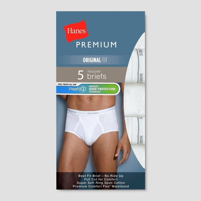 Hanes Premium Men's Big & Tall Classic Briefs - White 3XL