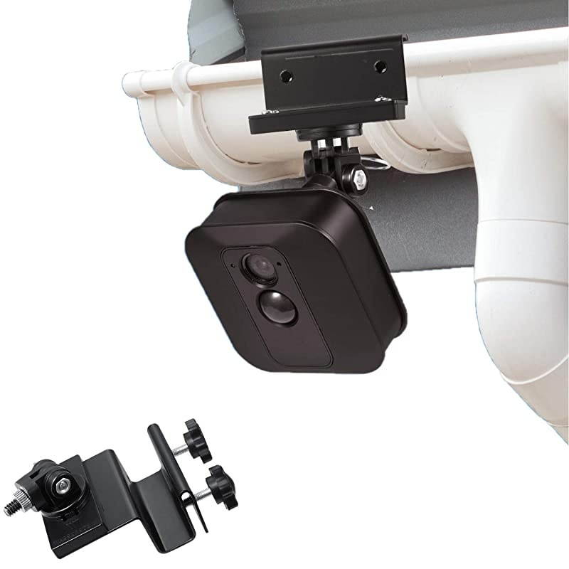 Weatherproof Gutter Mount with Universal Screw Adapter Compatible with Blink Outdoor and Blink XT2/XT Camera (1 Pack, Black)