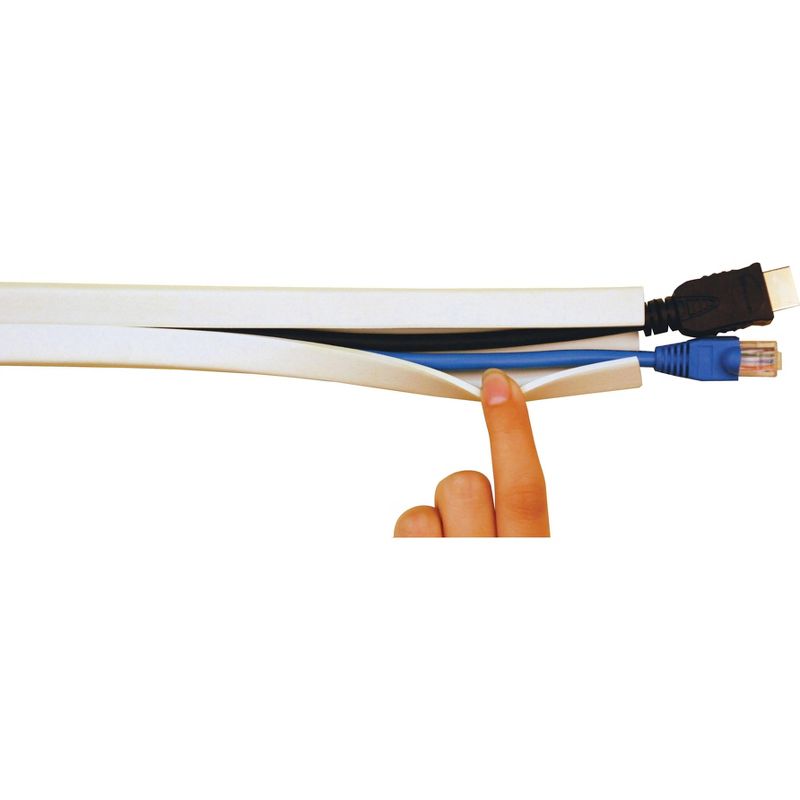 UT Wire 10 Feet Cord Channel, White UTW-CC1001-WH