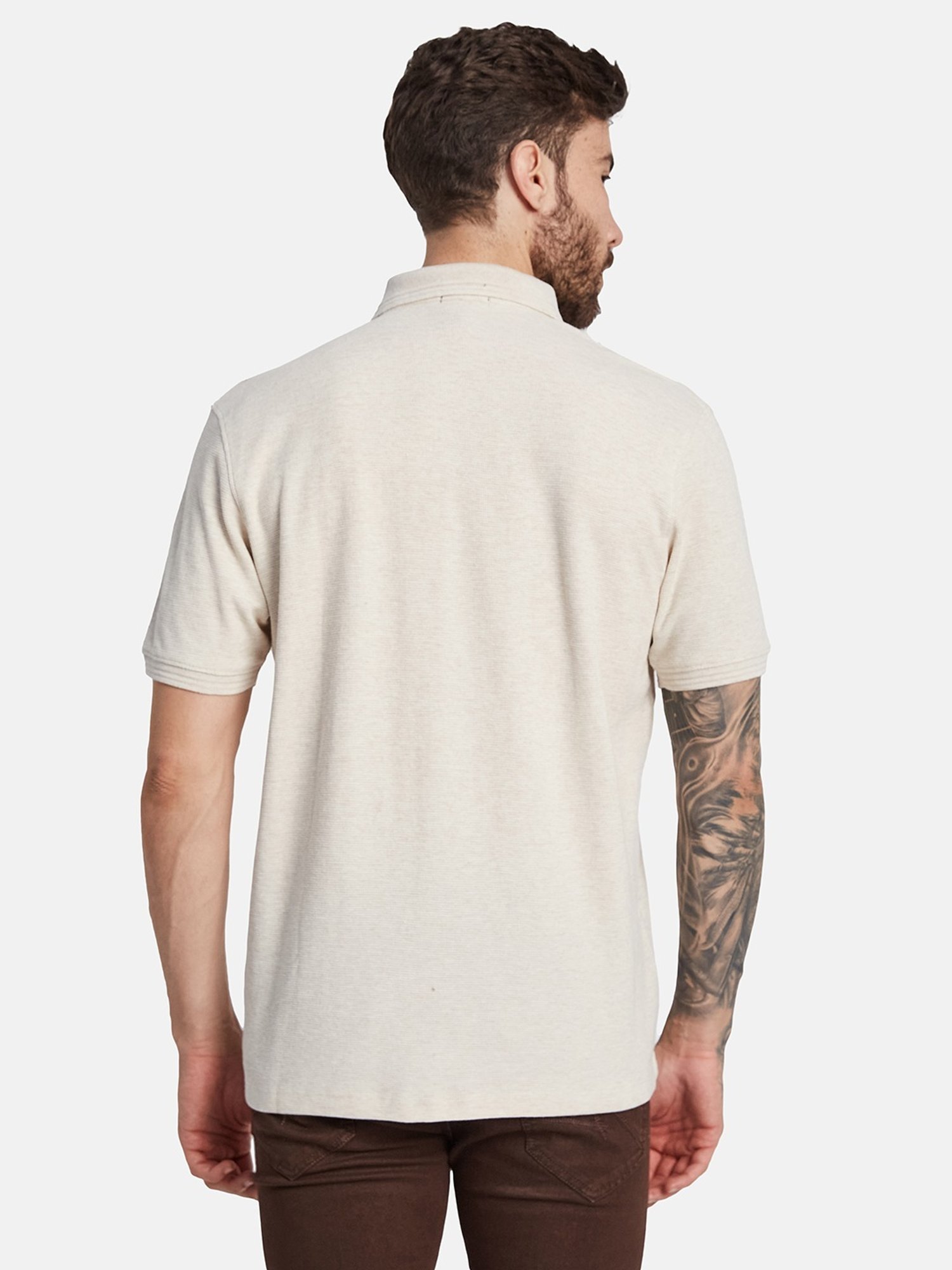 Octave Natural Regular Fit Polo T-Shirt