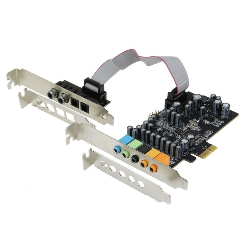 SEDNA - PCIe 7.1 Channel Sound card ( CM8828 + CM9882A ) with SPDIF Bracket ( Standard and Low Profile brackets are included )