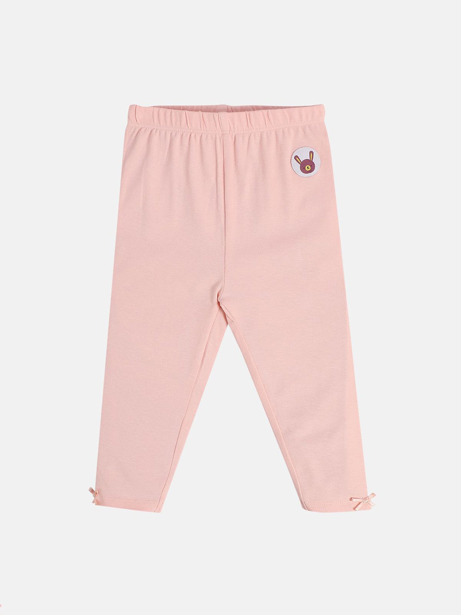 MINIKLUB Girls Purple & Pink Printed Leggings (Pack Of 2)