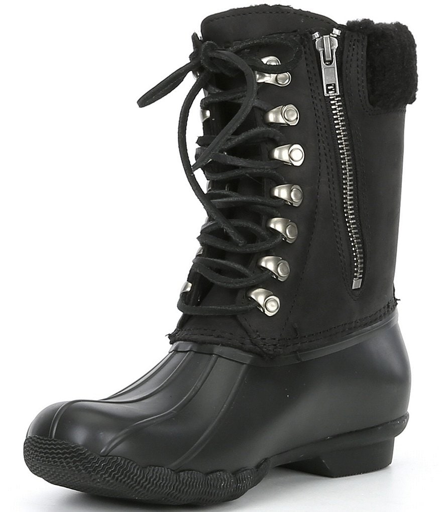 Sperry Women's Saltwater Tall Leather Cozy Winter Duck Boots