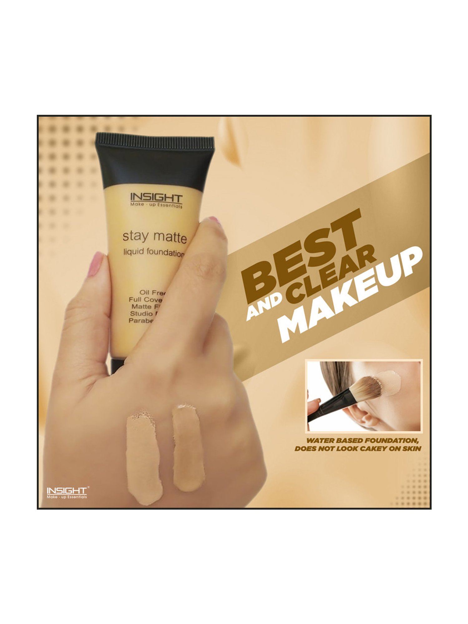 Insight Cosmetics Stay Matte Foundation Caramel - 30 ml