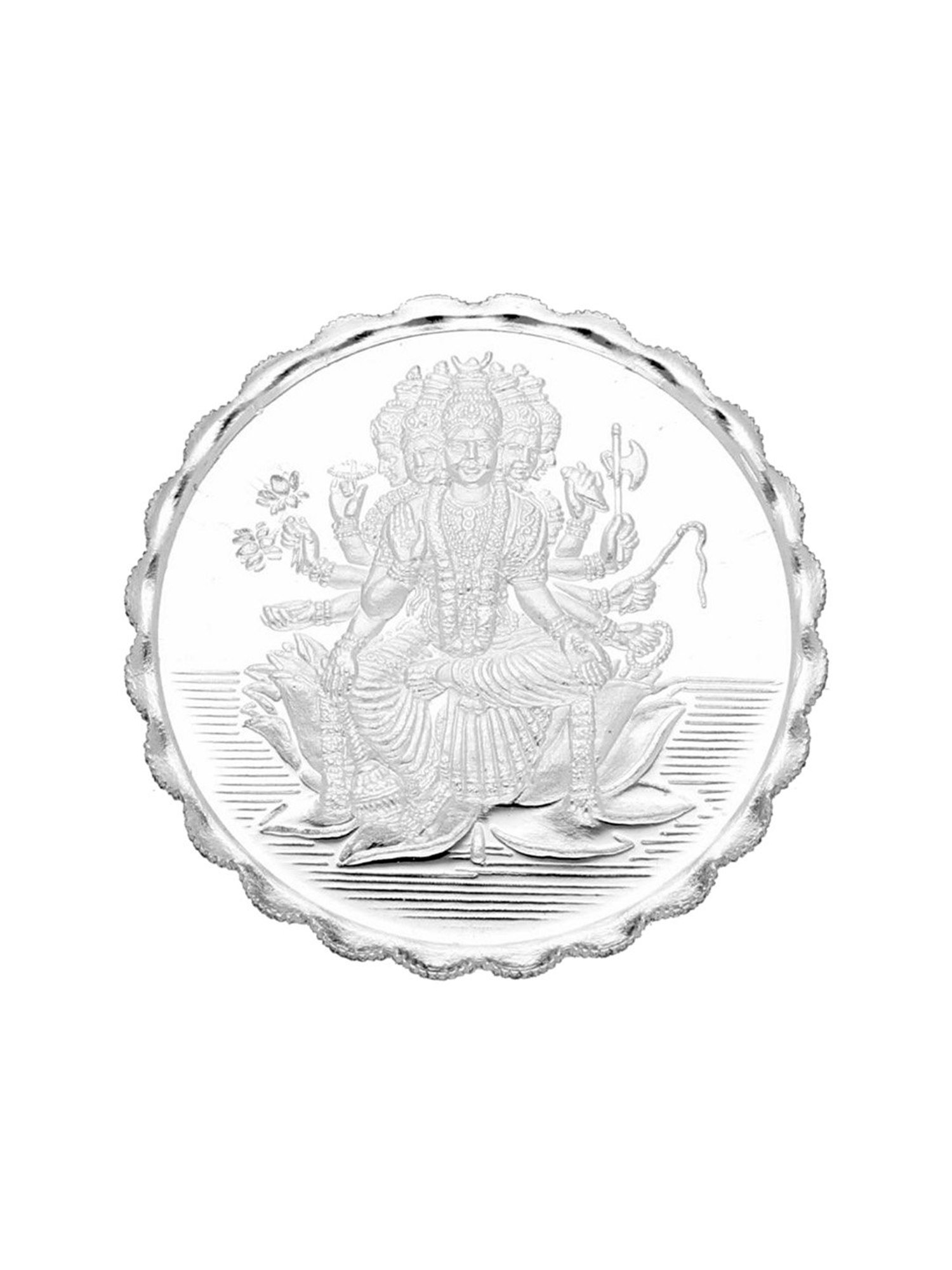 Sri Jagdamba Pearls Saraswati 999 Silver 10gm Silver Coin