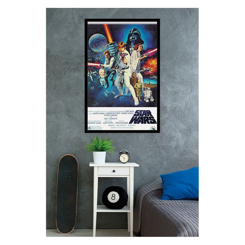 24X36 Star Wars - V One Sheet Framed Poster Trends International
