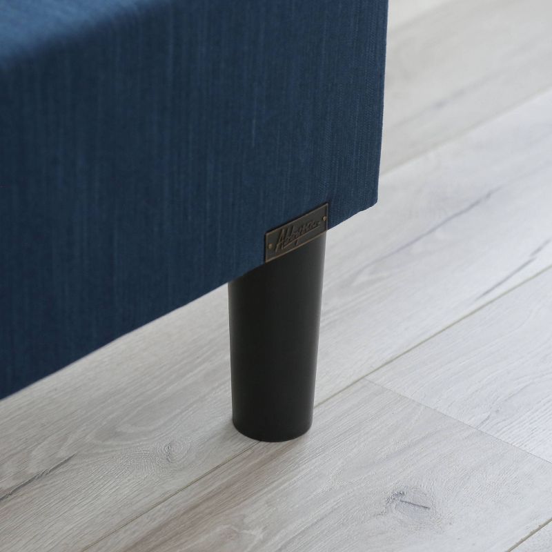 Karly Tufted Upholstered Platform Bed Full Navy - Abbyson Living