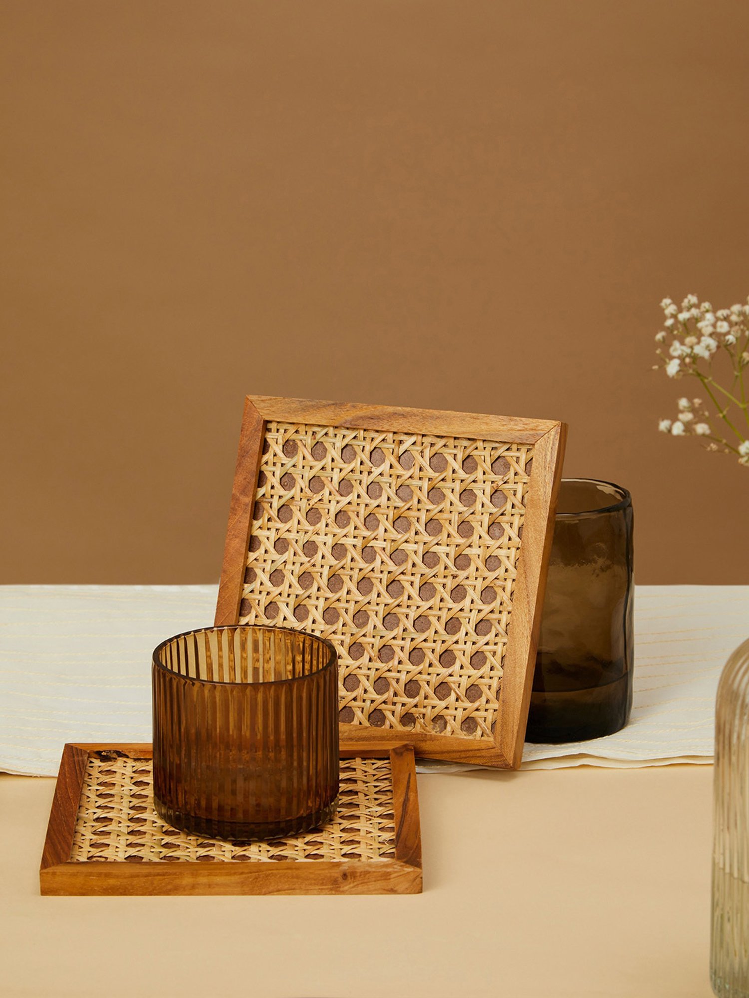 ICRAFT Multicolor Mdf Mor Series Trivets - Set of 4