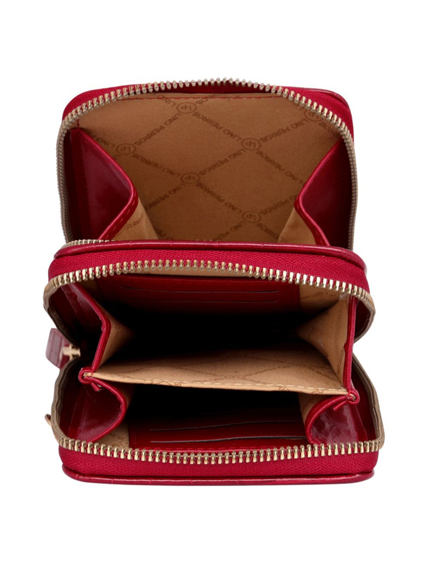 Lino Perros Red  Textured Mobile Pouch