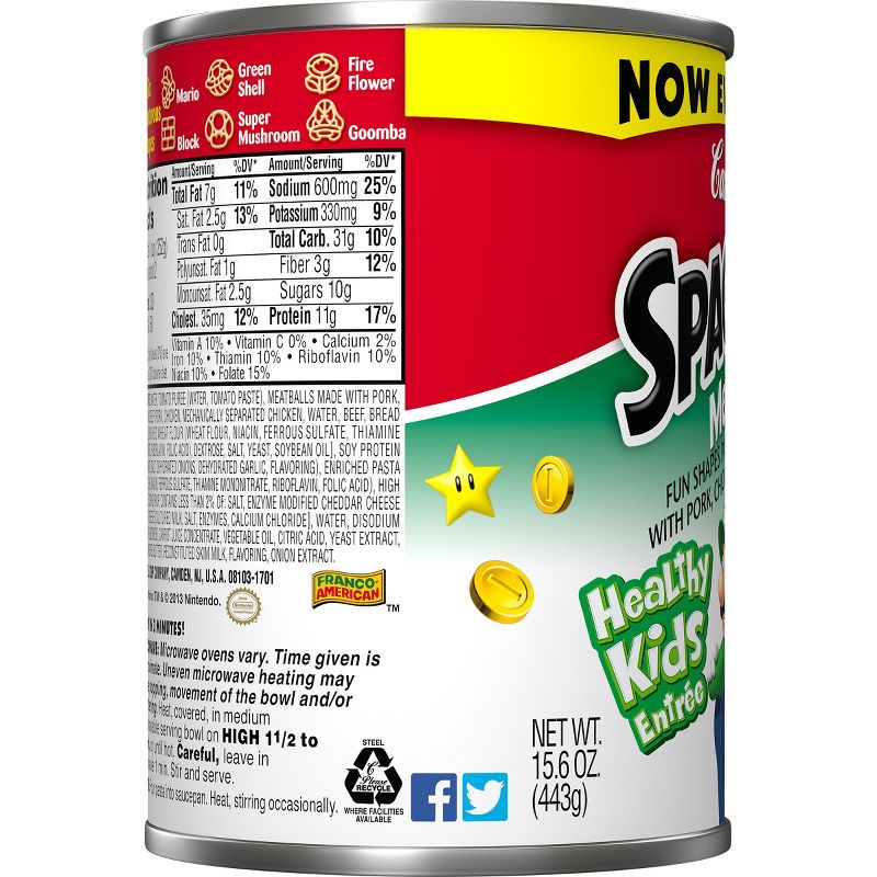 Campbell's SpaghettiOs with Meatballs Super Mario 14oz