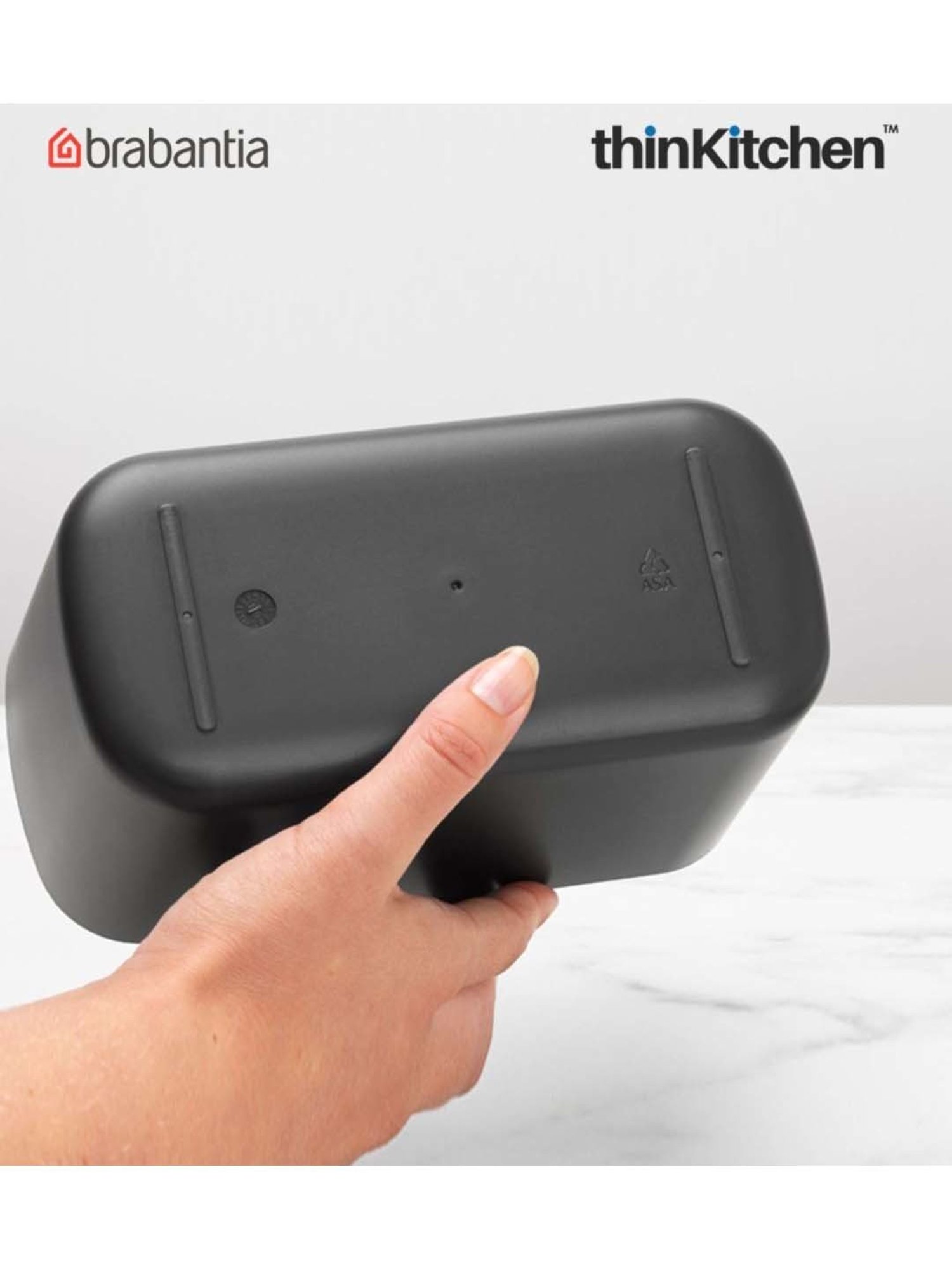 Brabantia Dark Grey Plastic Renew Bathroom Caddy