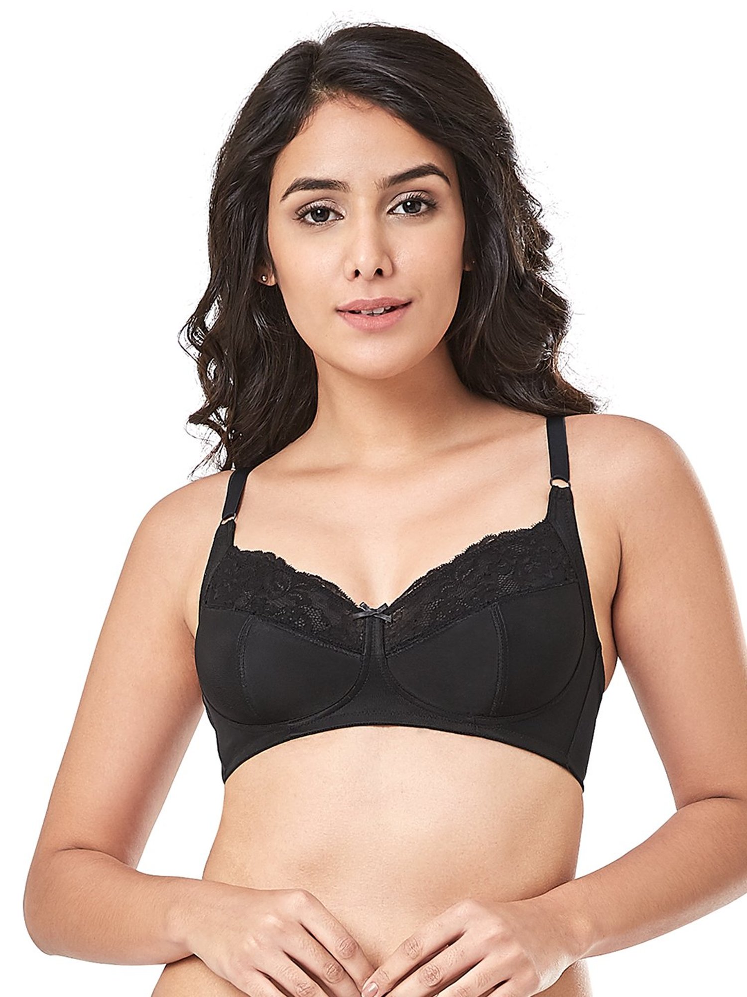 Every De by Amante Black Non Padded Non Wired Full Coverage Bra