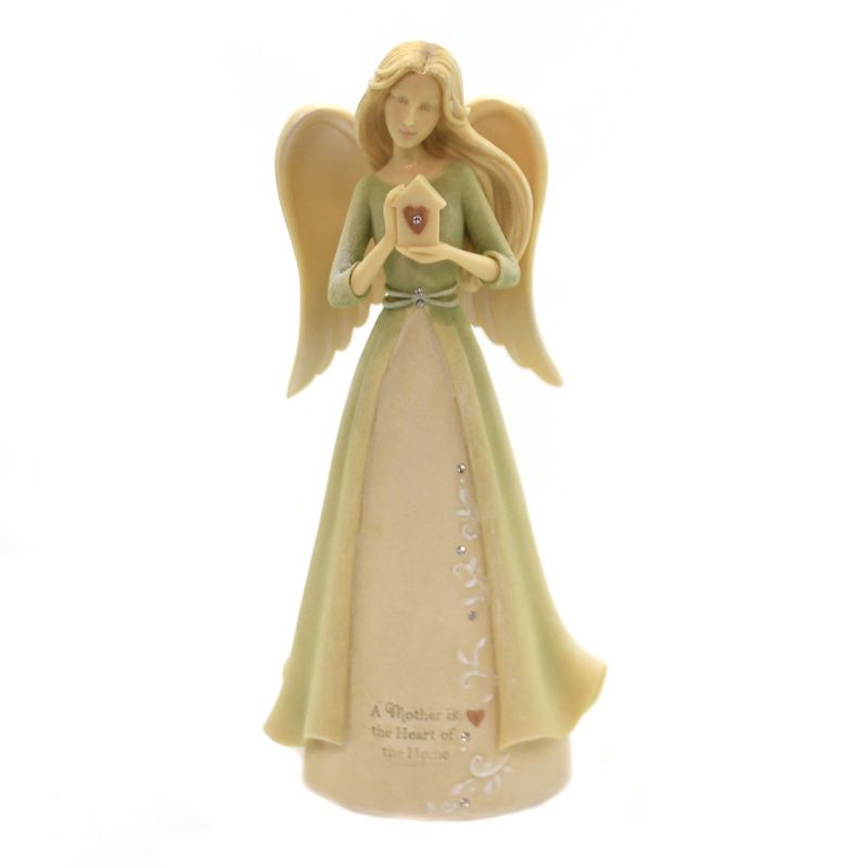 Foundations 7.0" Mom Heart Angel Love Family  -  Decorative Figurines