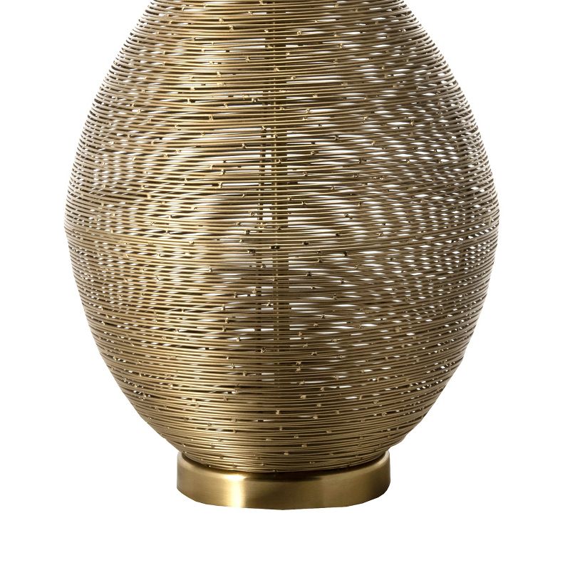 nuLOOM Barlow 26" Wire Table Lamp Lighting - Gold 26" H x 13" W x 13" D