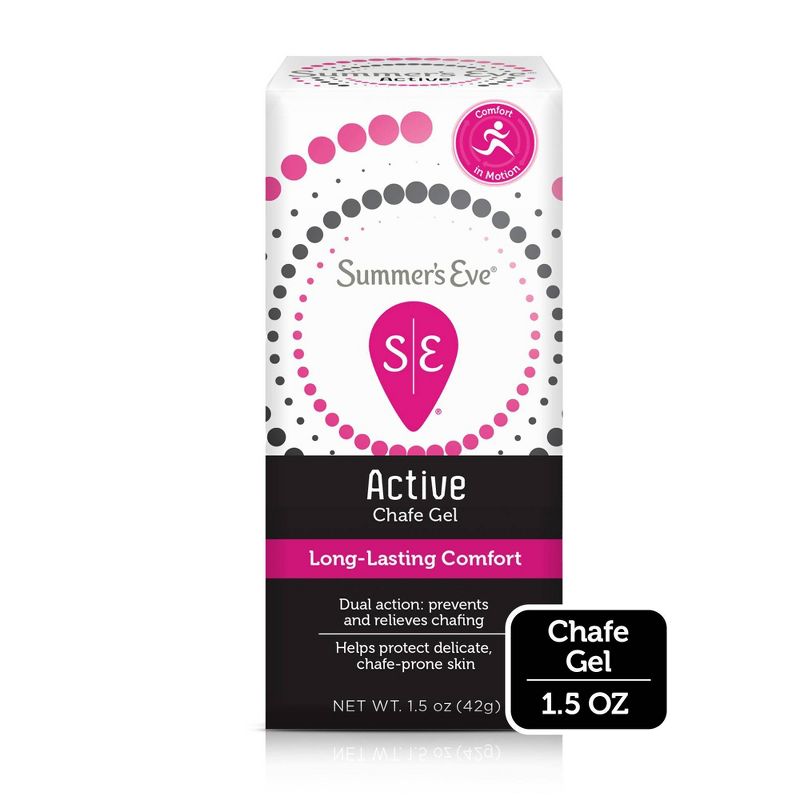 Summer's Eve Active Chafe Gel - Prevents & Relieves Chafing - 1.5oz
