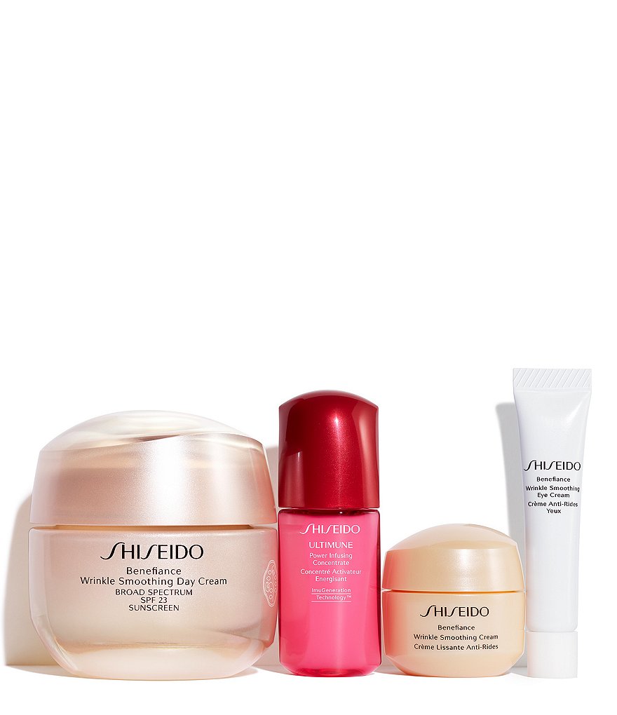 Shiseido Benefiance Wrinkle Smoothing Day Cream 4-Piece Set