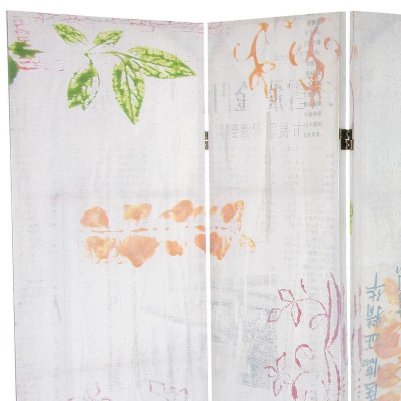 5 1/4 ft. Paradise Grove Canvas Room Divider - Oriental Furniture