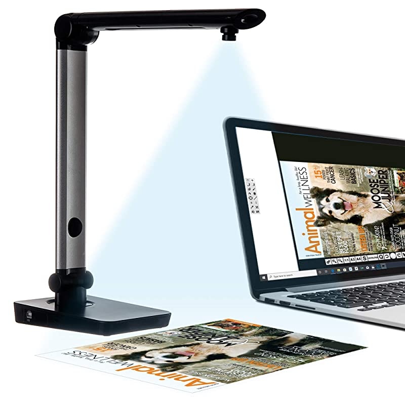 Digital Portable Multi-Angle USB Document Camera LV-1 Series LV-1010 (Black)