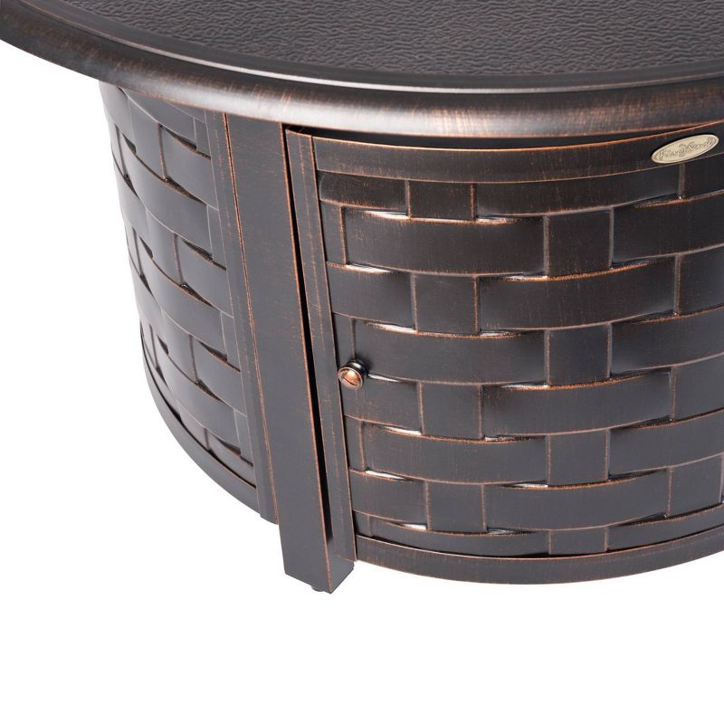 Armstrong Round Aluminum LPG Fire Pit - Fire Sense