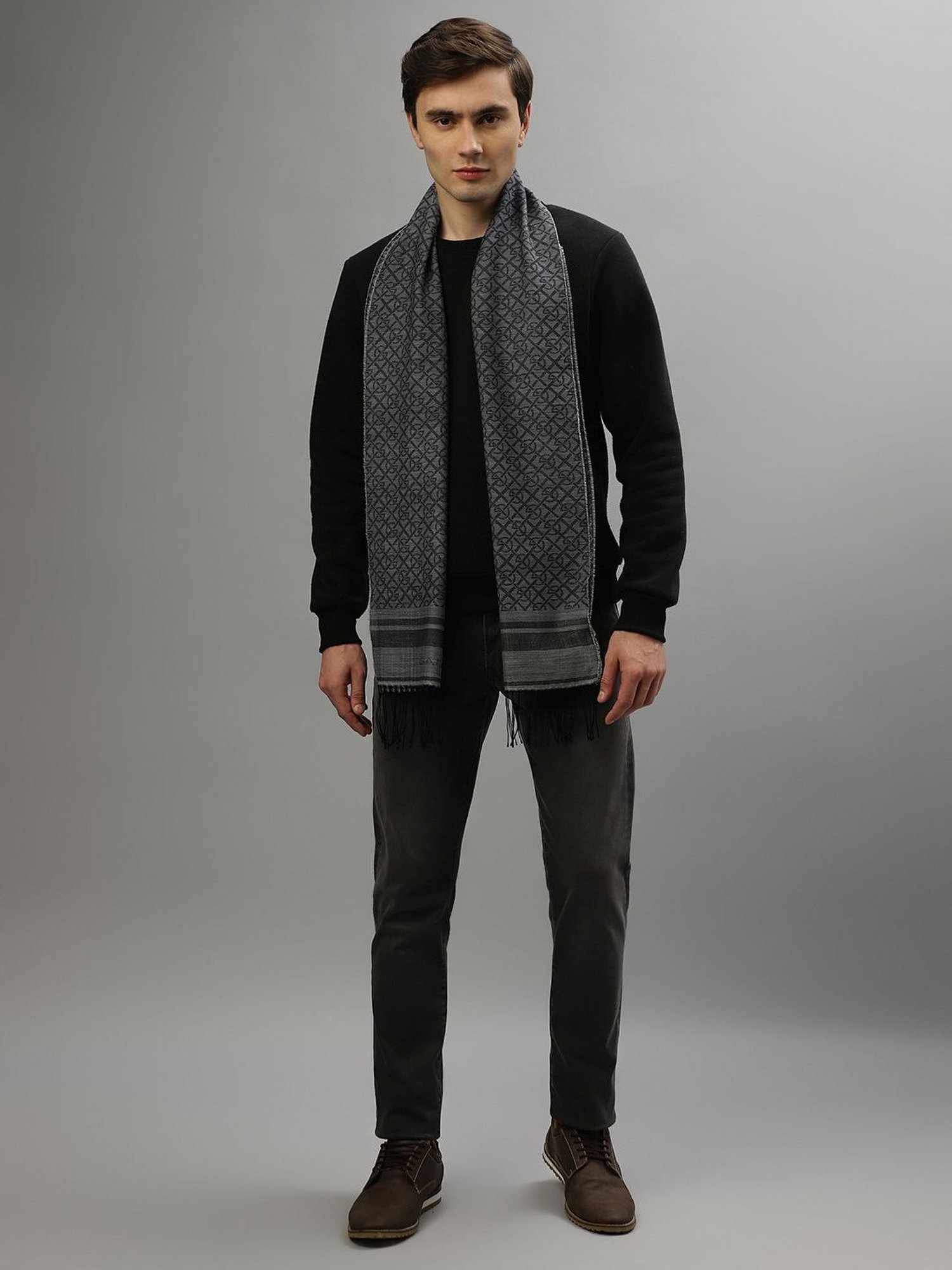 Gant Green Wool Solid Muffler