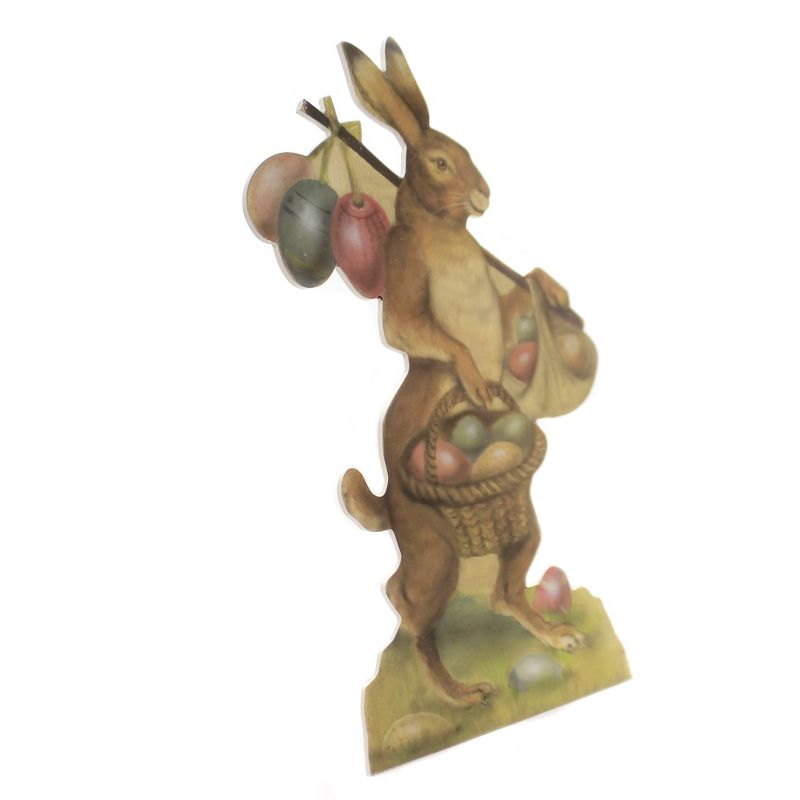 Easter 16.0" Traveler Bunny Dummy Board Rabbit Egg Basket  -  Decorative Figurines