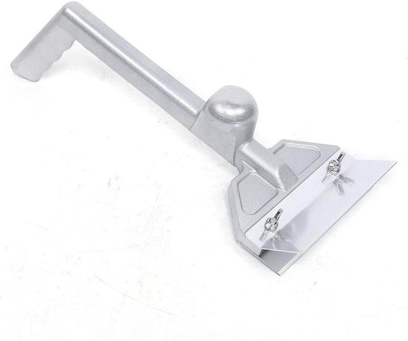 LOYALHEARTDY Frying Table Cleaning Shovel, Stainless Steel Barbecue Scraper, Barbecue Accessory Tool Set, With 4 Replacement Blades