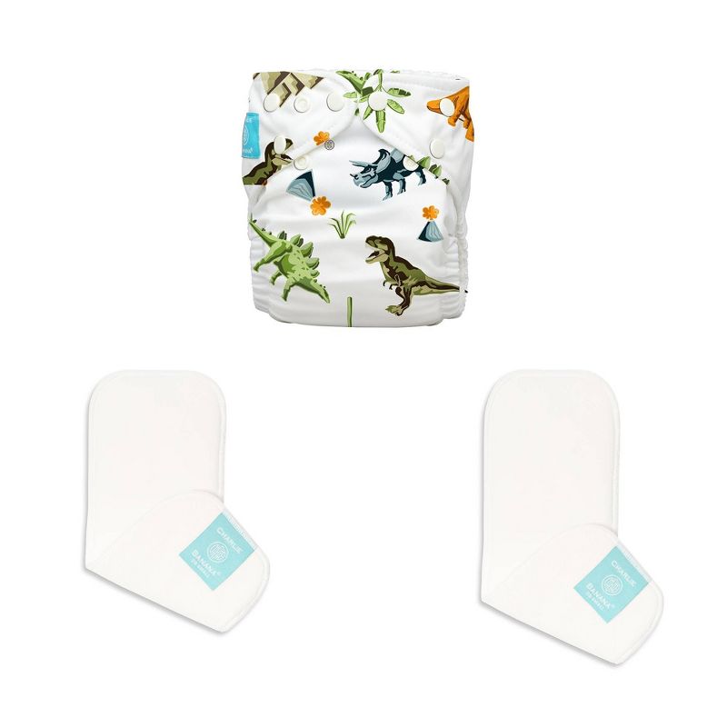 Charlie Banana Reusable All-in-One Cloth Diaper - Dinosaurs