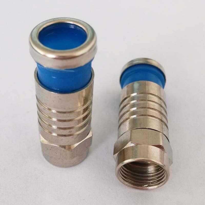 RG6 Coax compression cable f connector RG6 waterproof f-type plug RF coaxial connector RG59 RG6 RG11 f adapter Coax compression