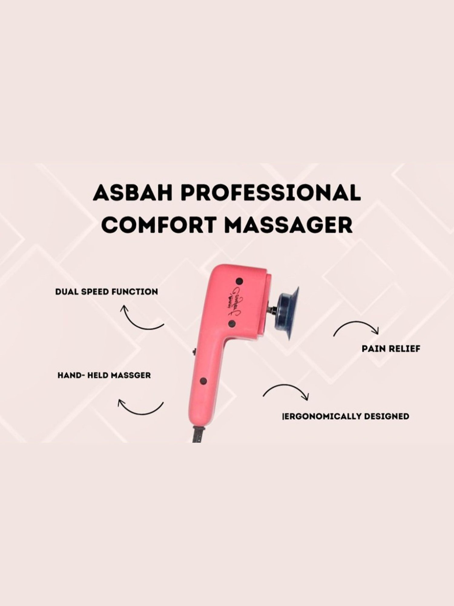 Asbah Professional Electric Handheld Comfort Massager