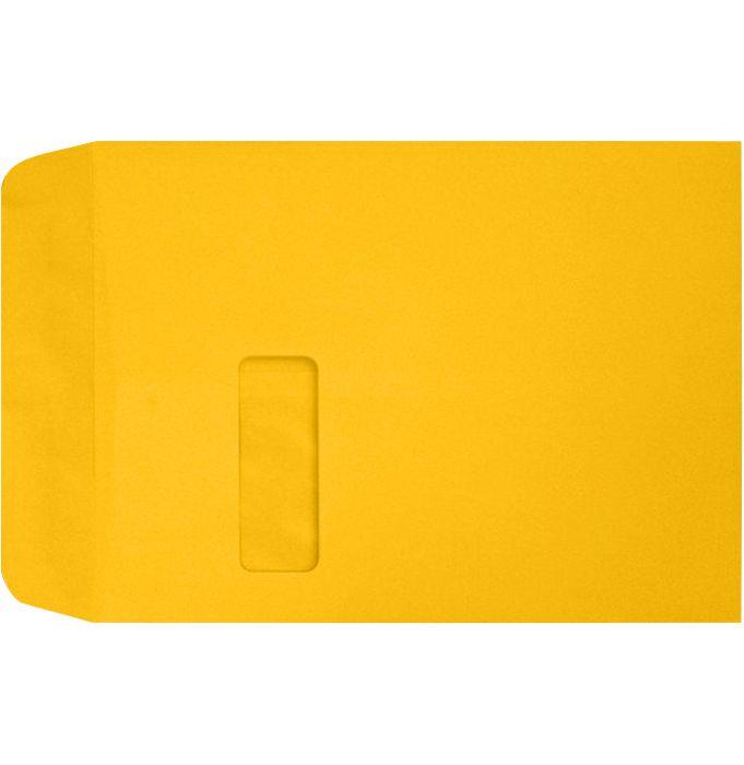 9 x 12 Open End Window Envelopes - Sunflower (250 Qty.)