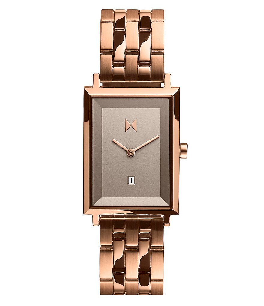 Signature Square Hayden Rose Gold Quartz Analog Bracelet Watch