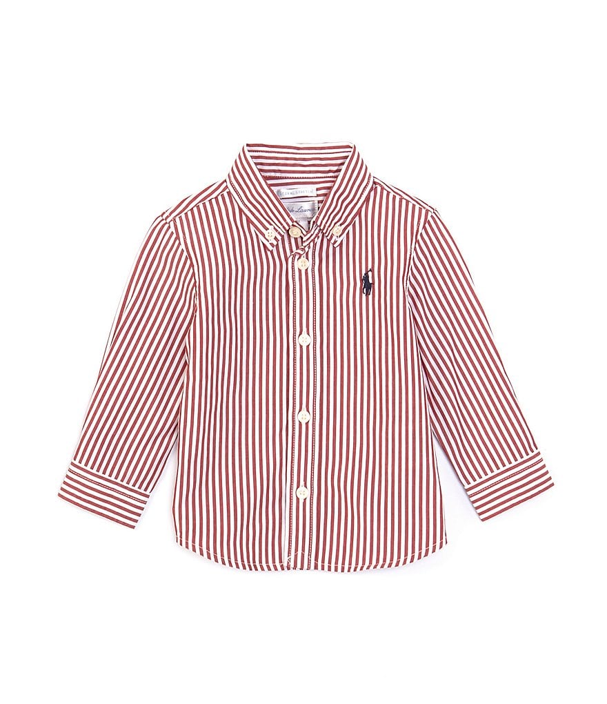 Edgehill Collection Baby Boys Newborn-9 Months Shirt & Cross Shortall Christening Set