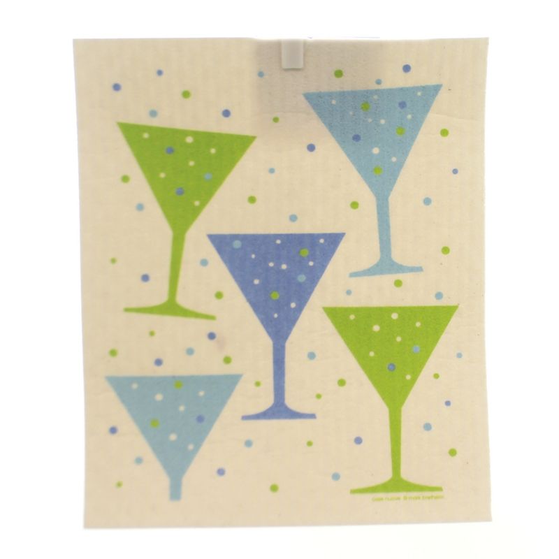 Swedish Dish Cloth 8.0" Red Cycle Absorbent Kitchen Eco Friendly  -  Dish Cloth