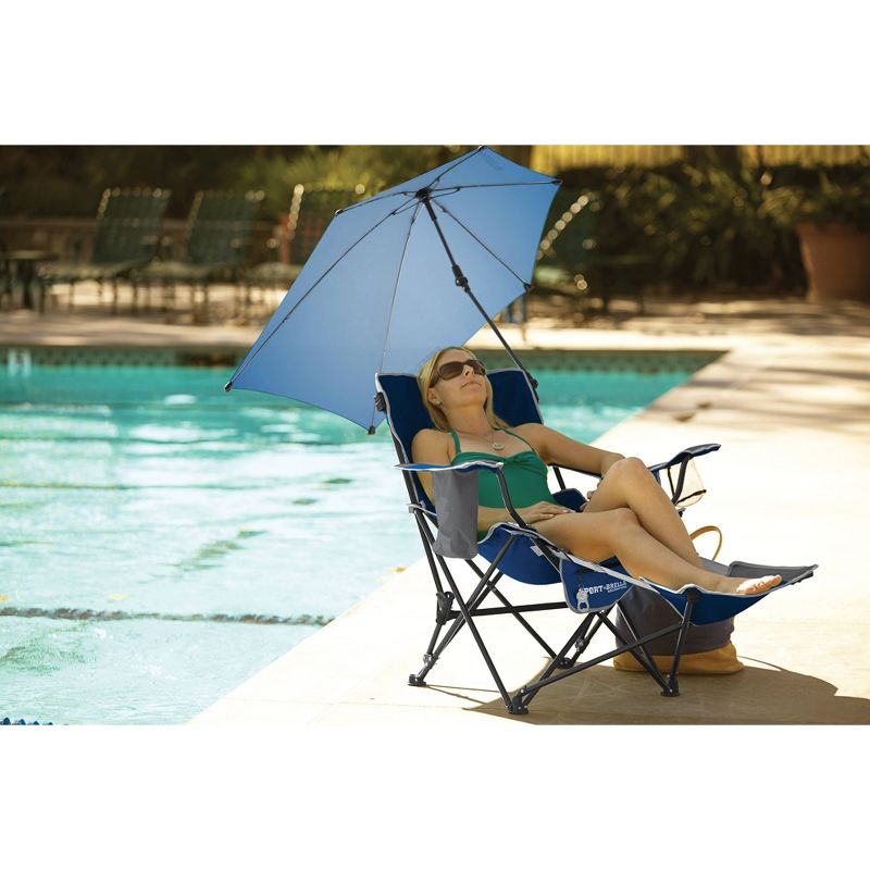 Sport-Brella Portable Recliner Chair - Midnight Blue