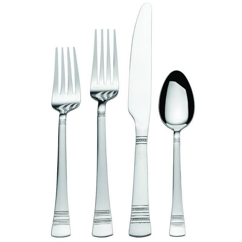 Gourmet Settings 20pc Twist Flatware Set