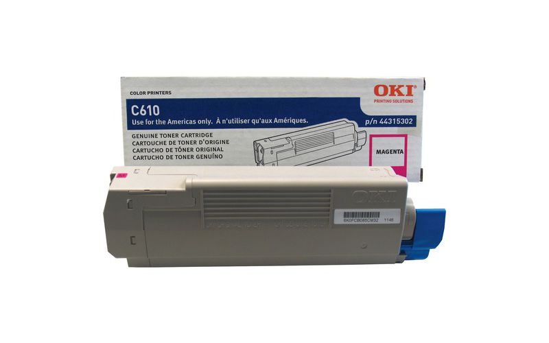Oki Original Toner Cartridge - LED - 6000 Pages - Magenta - 1 Each