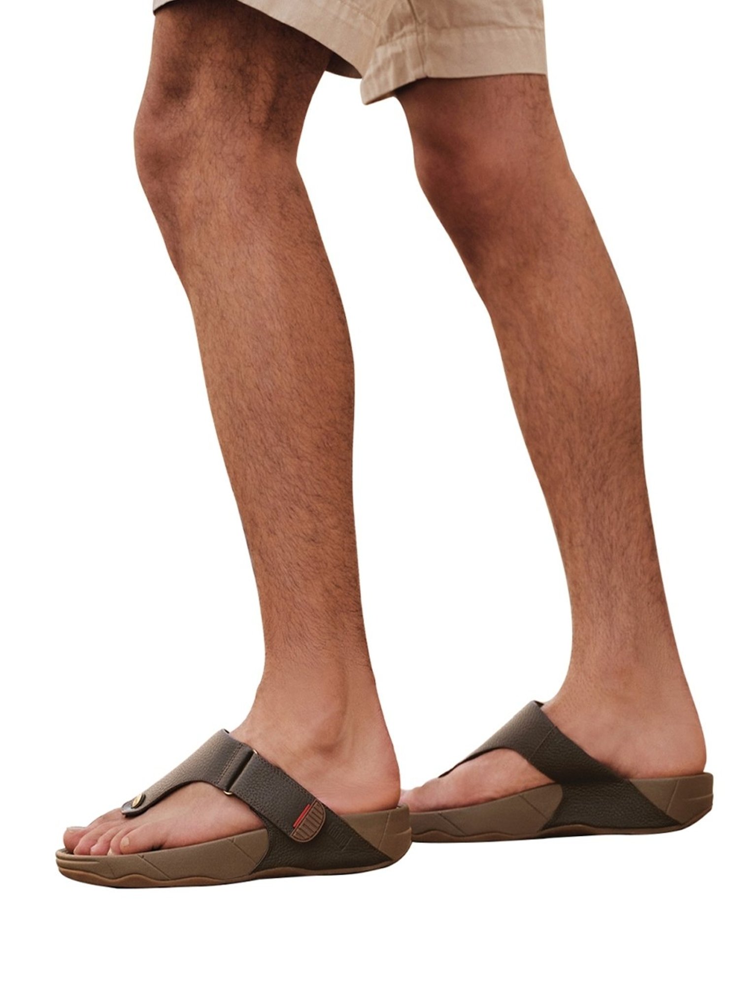 FitFlop Men's Brown Thong Sandals