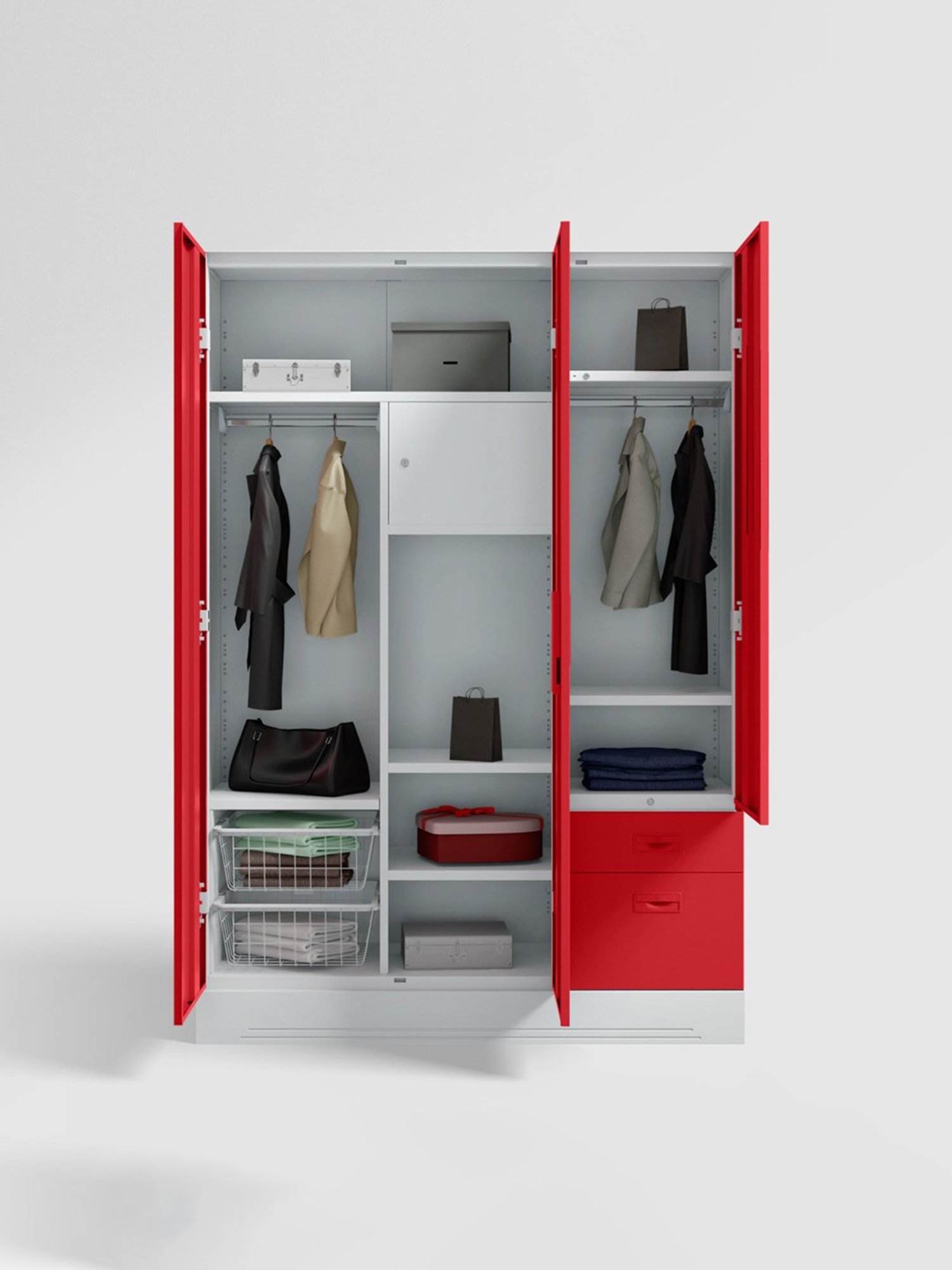 Home Basics 5 Dual Hook Chrome Plated Steel Over the Door Hanging Rack