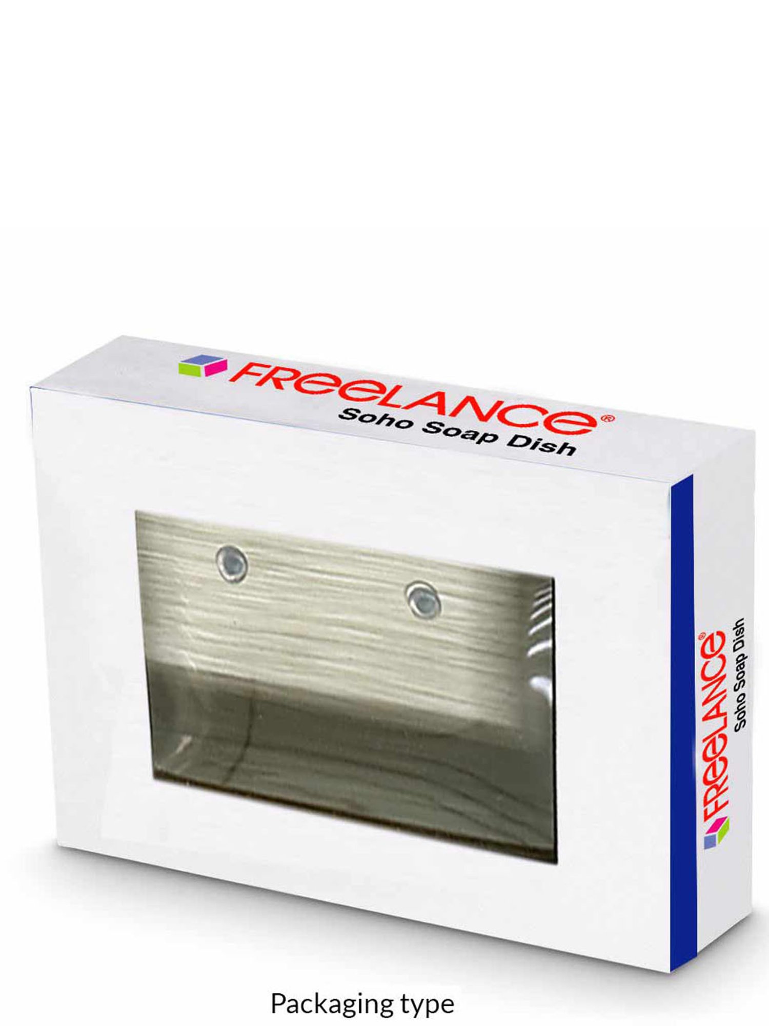 Freelance White Polyresin Set of 1 Soap Dishes