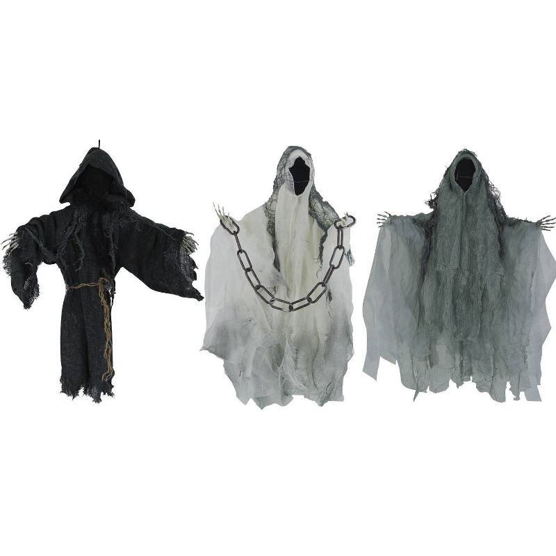 3pc Faceless Reaper Halloween Decorative Prop