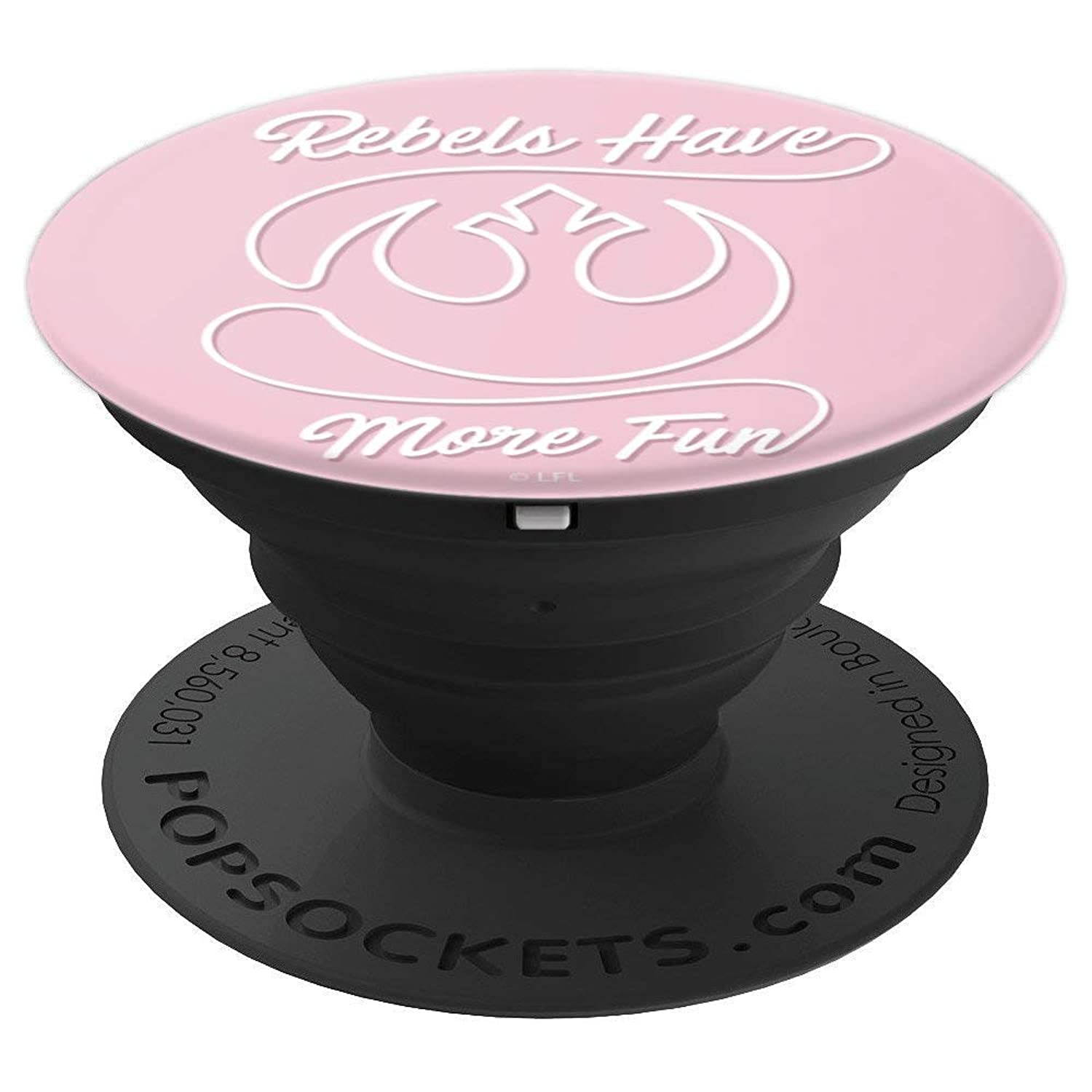 Star Wars Rebels Have More Fun White Script PopSockets Grip and Stand for Phones and Tablets