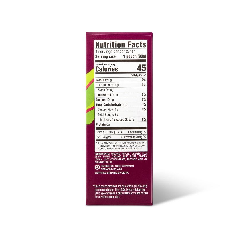 GoGo Squeez Fruit & Veggiez Boulder Berry On-the-Go Pouch - 3.2oz 4pk