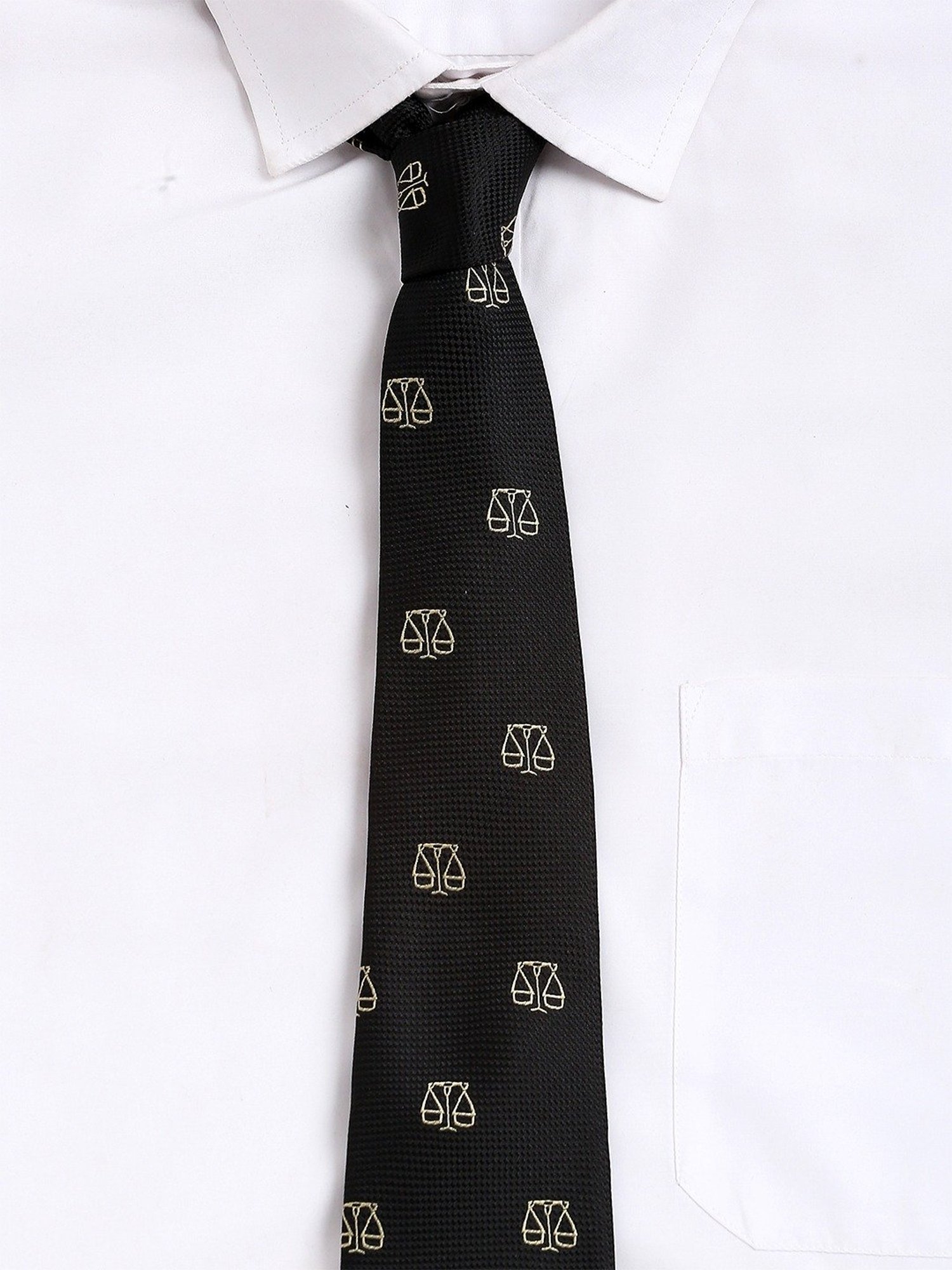 Alvaro Castagnino Black Woven Tie