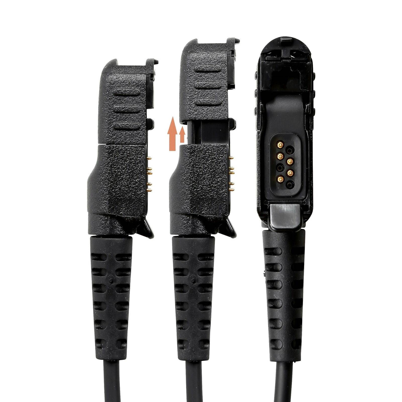 Police Security Swivel C-Style Headset for Motorola DEP550 DEP570 DP2400