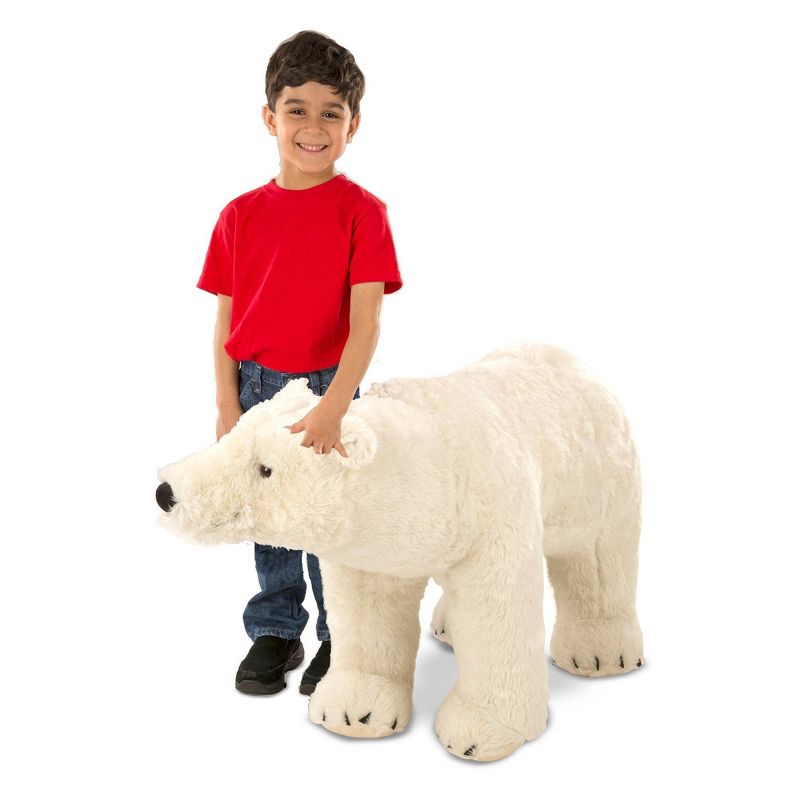 Melissa & Doug Giant Polar Bear - Lifelike Stuffed Animal (nearly 3 feet long)