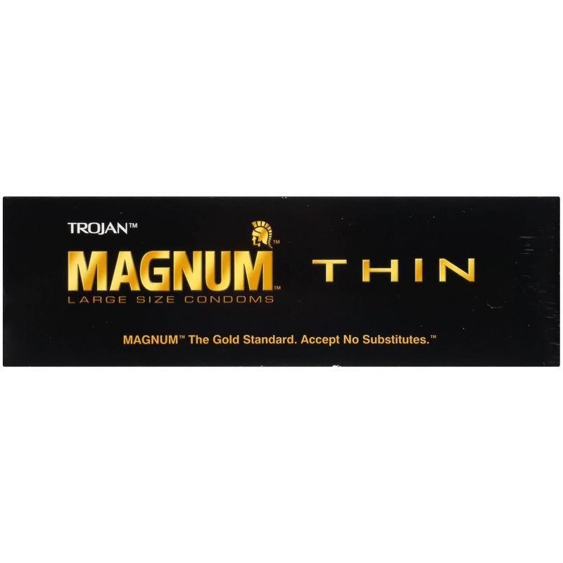 Trojan Magnum Thin Lubricated Condoms - 12ct